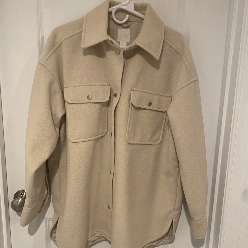 H&M Felted Shirt Jacket